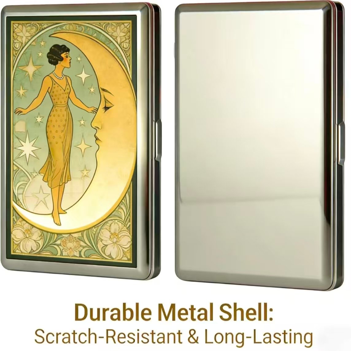 ✨🖤 Vintage Metal RFID Wallet Card Holder – Slim Credit Card Case for Women & Men 💳🔒