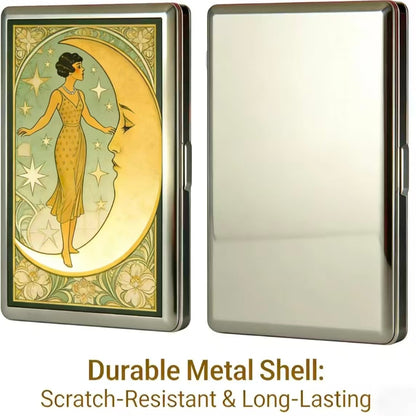 ✨🖤 Vintage Metal RFID Wallet Card Holder – Slim Credit Card Case for Women & Men 💳🔒