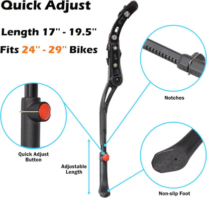 ✨ Caballete de bicicleta ajustable premium: estabilidad y durabilidad