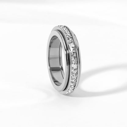 🔥Today Only 49% Off - Sparkling Spinning Ring, Relieves Anxiety, Symbolizes Vows & Luck, Waterproof & Fade-Resistant
