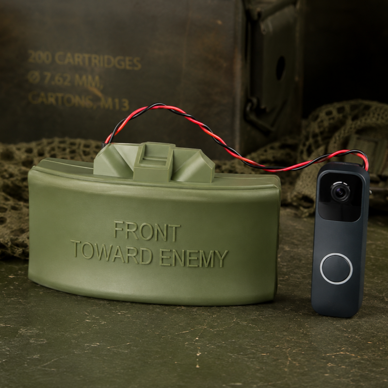 ✨Ring Cam Claymore Landmine Doorbell Sign