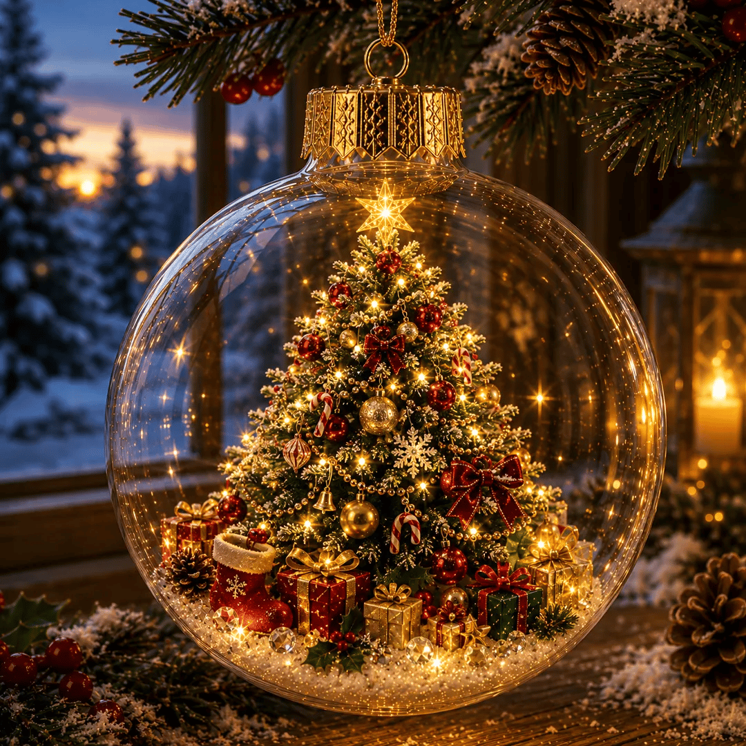 ✨Limited time 50% OFF -✨🎄 Glowing Christmas Story Ornament – Light-Up Mini Holiday Scene(📦Buy 3 Free Shipping)