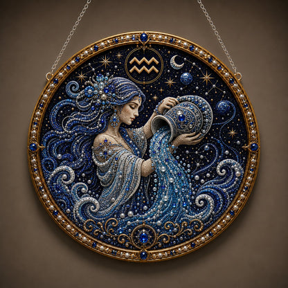 ✨Last Day 49% OFF - DIY 12 Zodiac Signs Pearl Art Kit ♈🌙