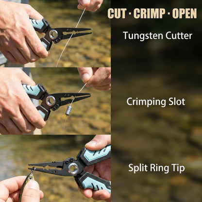 🔥Luya pliers stainless steel multifunctional fishing pliers
