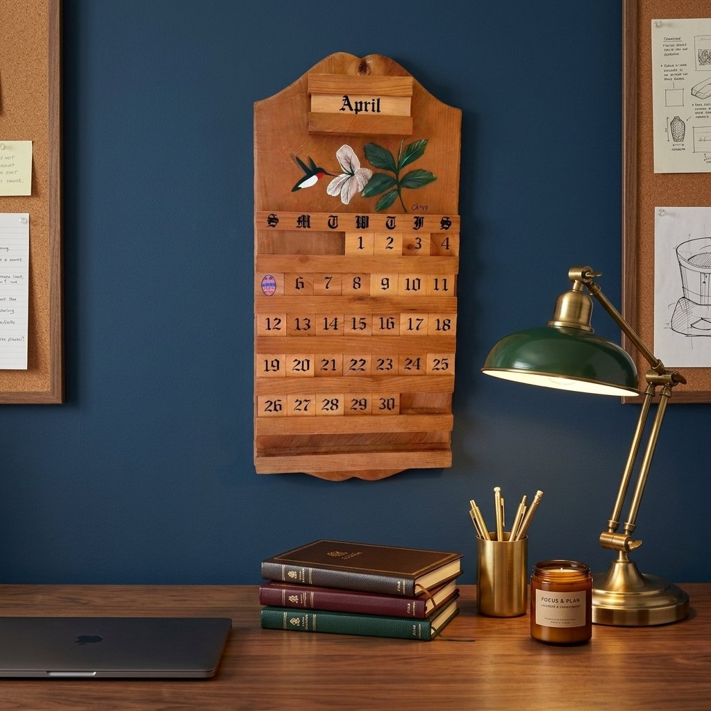🔥Last Day 49% OFF - 📆Handmade Vintage Wooden Perpetual Calendar
