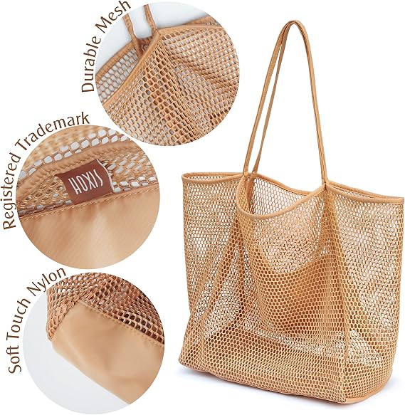 🎖️Mesh Beach Tote Womens Shoulder Handbag