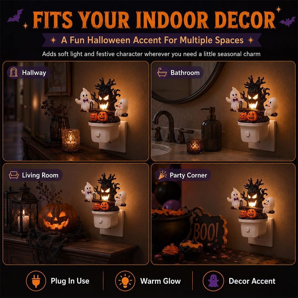 🎖️Animated Seesaw Ghost Plug in LED Night Light
