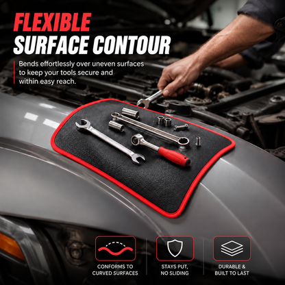 🔥Double-sided Flexible Magnetic Tool Mat & Tray Holder 🛠️🧲