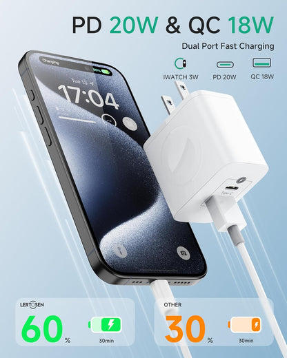 🎖️3-IN-1 Apple Watch Charger Block