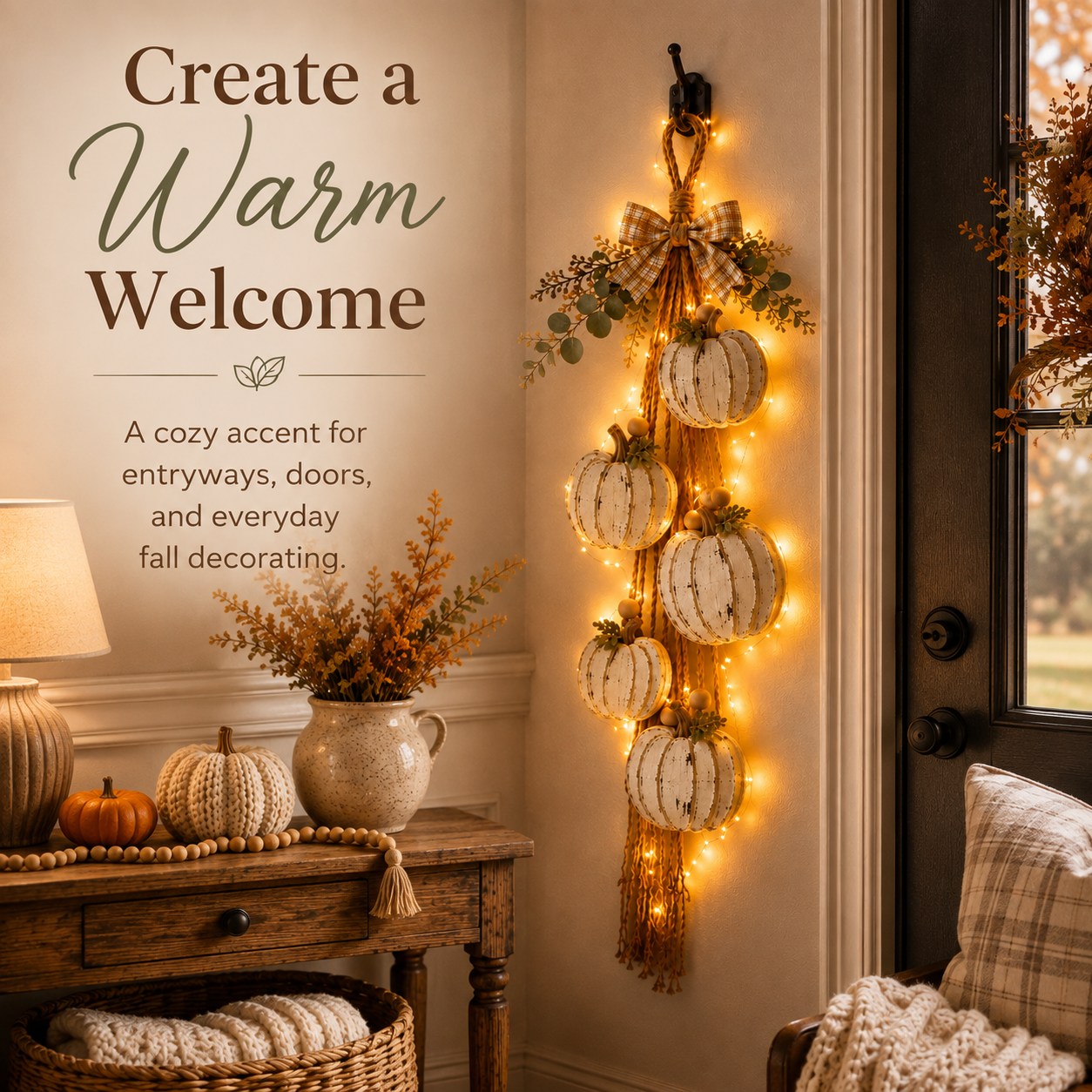 🔥🎃 Hanging Pumbkin Wall Decor