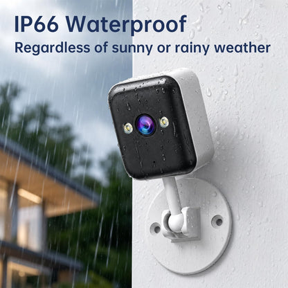 🎖️Indoor Outdoor Security Camera, 2.4G WiFi, IP66 Waterproof