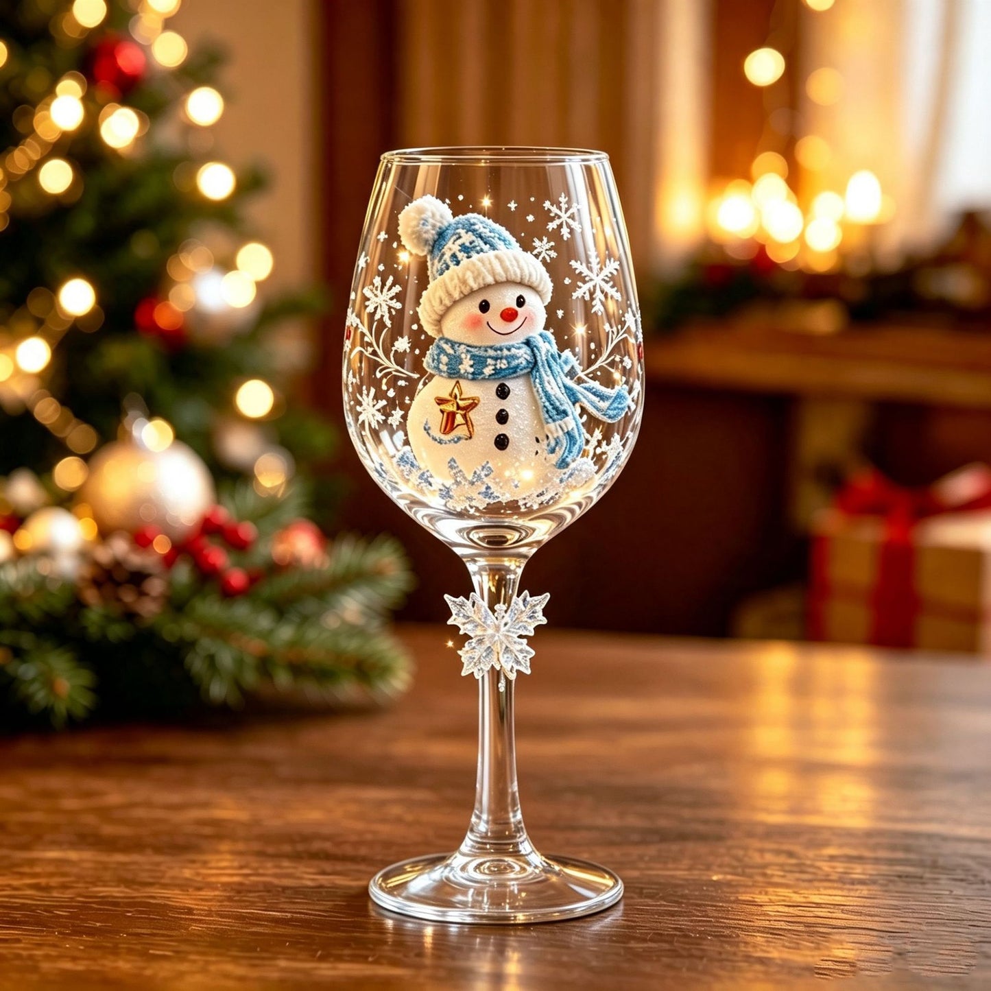 🎖️Christmas Wine Glass Collection Gift Box Set, Santa Christmas Wine Glass