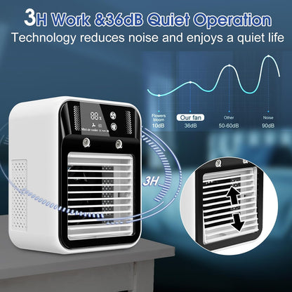 🎖️Portable Air Conditioner, Rechargeable Portable AC for Car