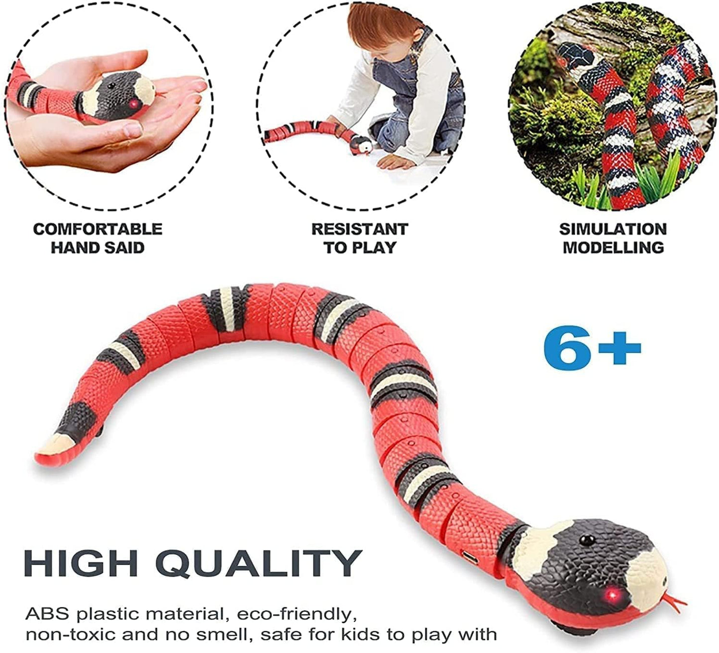 🎖️Induction Rechargeable Realistic Snake Toy