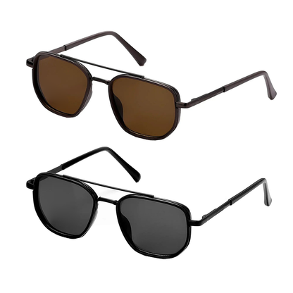 ✨😎 Fashion Geometric Double-Beam Sunglasses