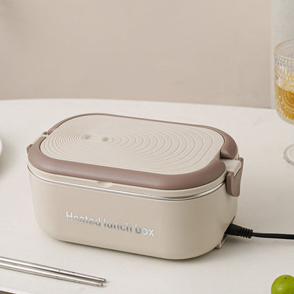 🎖️Electric Lunch Box, 304 Stainless Steel Dual Compartment Heated Container