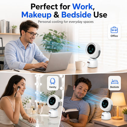 🔥🤖Smart Auto Tracking Desk Fan