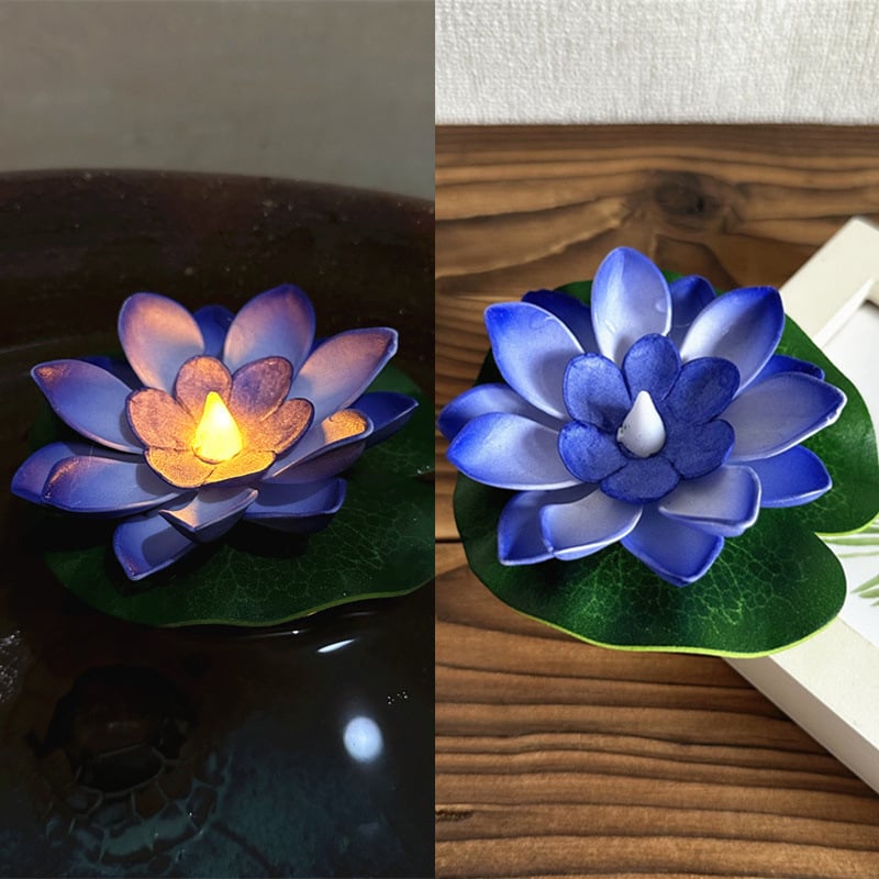 🔥Water Floating Lotus Flower Led Candle(6 of pack)