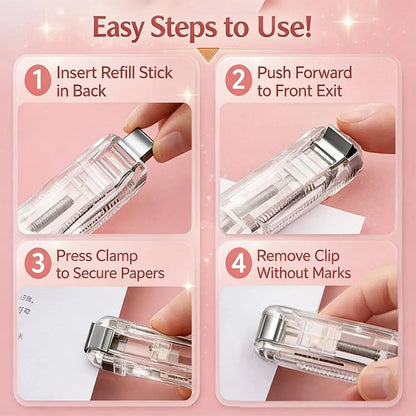 🔥Portable Binder Clip Stapler