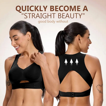 🔥Cross Back Front Closure Wireless Posture Support Bra