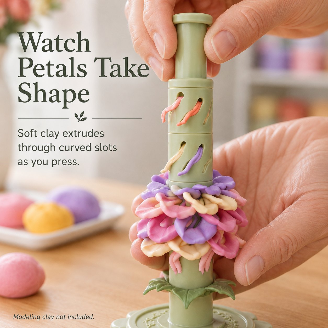 🔥Modular Clay Bloom Maker with 9 Shaping Sleeves