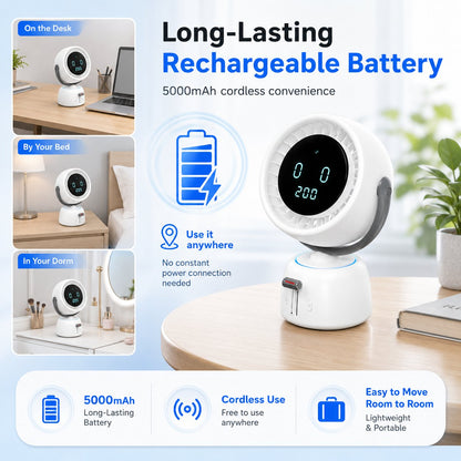 🔥🤖Smart Auto Tracking Desk Fan