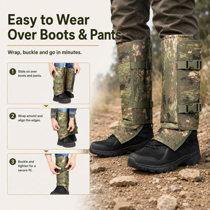 ✨🐍Unisex Adjustable Snake-Resistant Leg Gaiters, outdoor hunting leg protection against puncture wounds