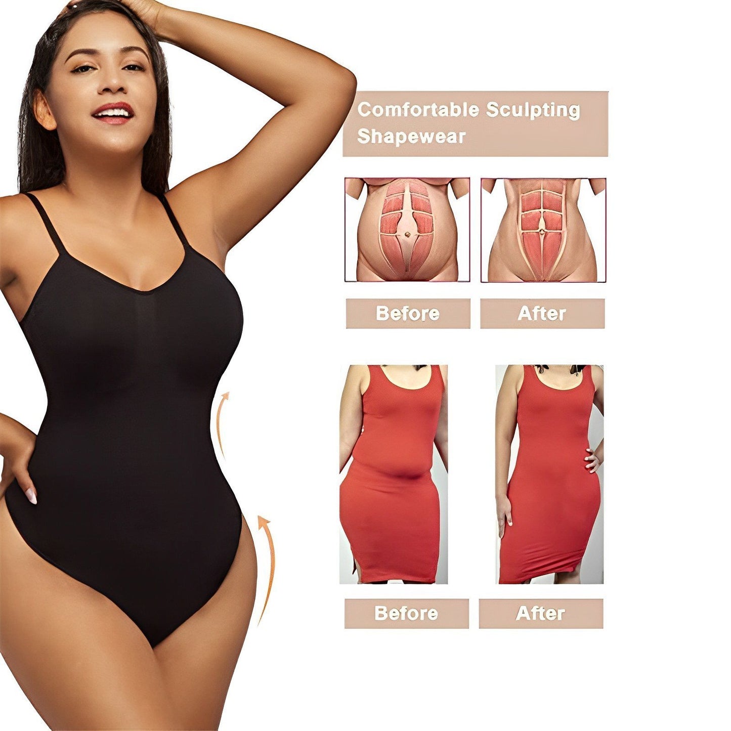 🔥Seamless Covered Bust Jumpsuit Thong Bodysuit Fit Womenswear
