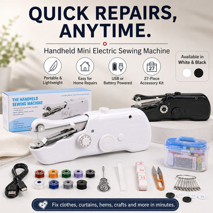 🔥🧵Mini Electric Sewing Machine – Lightweight, Portable & Easy to Use!