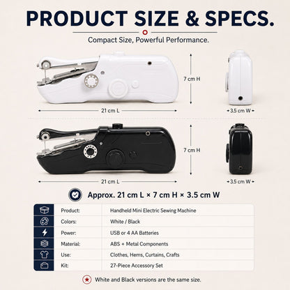 🔥🧵Mini Electric Sewing Machine – Lightweight, Portable & Easy to Use!