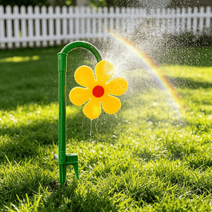 ✨ Crazy Daisy Sprinkler – Funny Dancing Flower Water Sprinkler for Kids, Dogs & Garden Fun 🌼