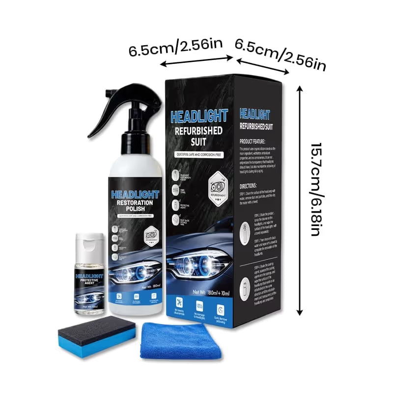 🔥Headlight Restoration Polish – Removes Oxidation, Yellowing & Restores Headlight Clarity