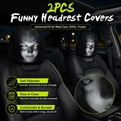 🔥2026 Ghost Face Headrest Covers | 2Pcs