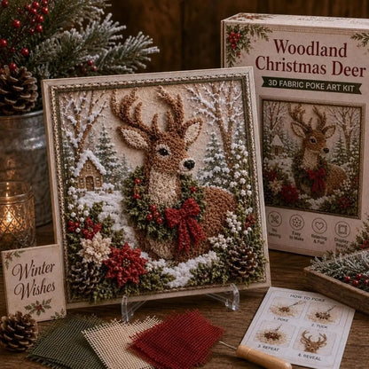 ✨Hot 30% OFF🌹🎄 3D Christmas Fabric Poke Art Kit