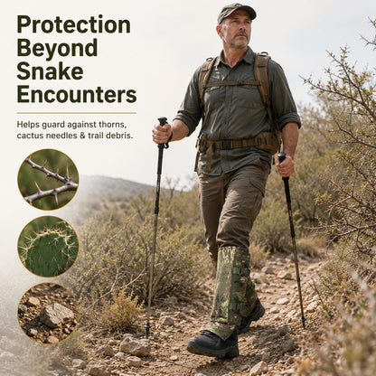 ✨🐍Unisex Adjustable Snake-Resistant Leg Gaiters, outdoor hunting leg protection against puncture wounds
