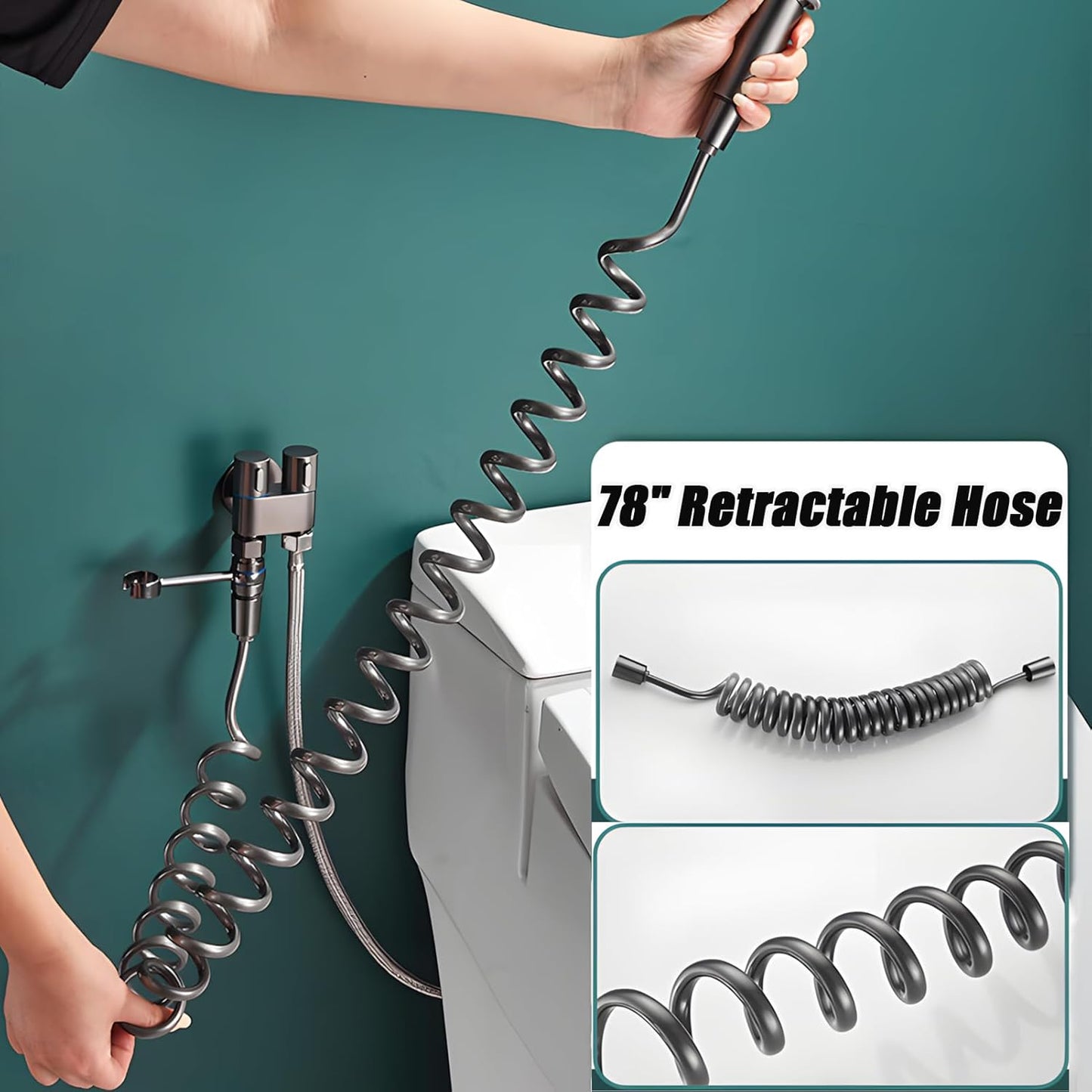 🔥 Last Day 49% OFF💥 1-In-2-Handheld Out Dual Control Valve Bidet Sprayer for Toilet