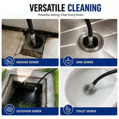 🔥 HIGH-PRESSURE DRAIN CLEANER | 6500 PSI Sewer Jetter Nozzle