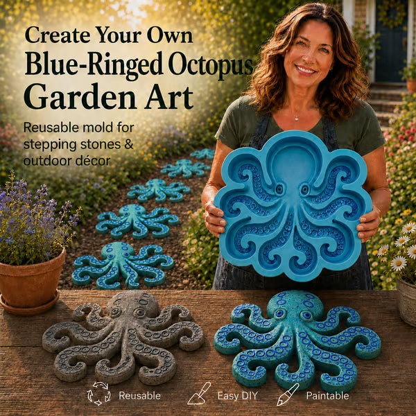 🔥LAST DAY 50% OFF - 🌊 Reusable Ocean Theme Garden Art Mold – Make Your Garden Truly One of a Kind