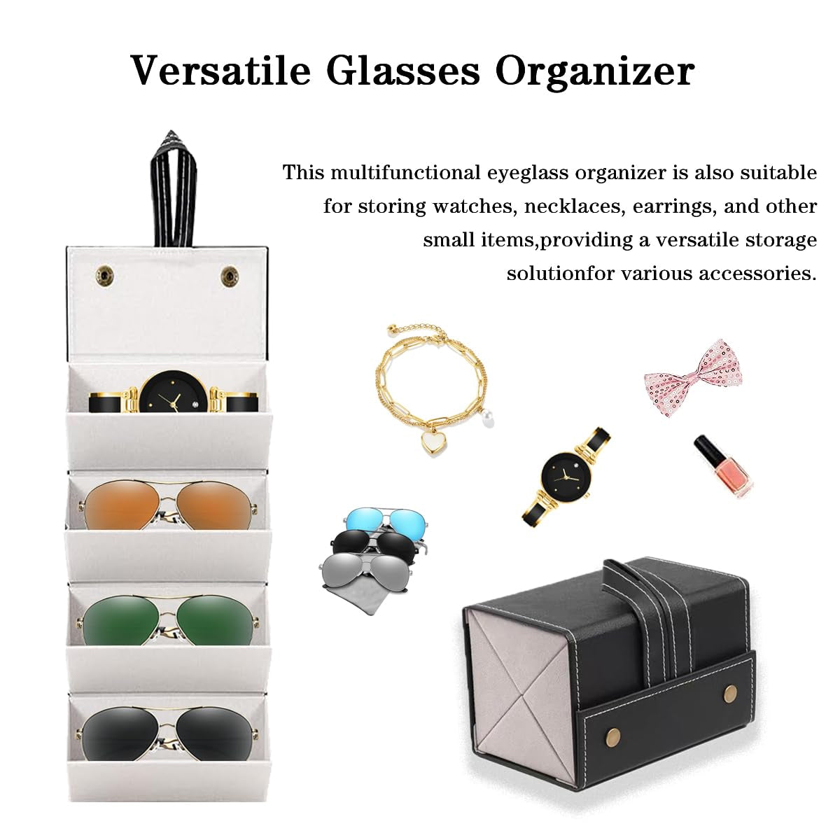 🎖️Folding glasses case, anti-stress sunglasses case