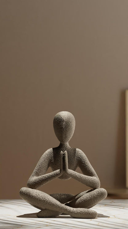 🎖️Yoga Meditation Figure – Minimalist Zen Statue