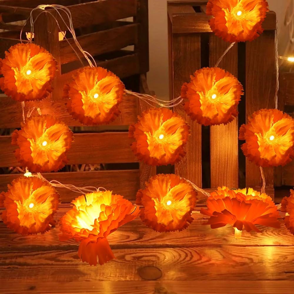 🎖️Lighted Marigold Garland