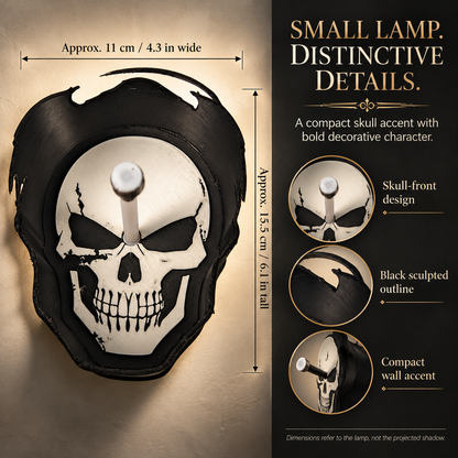 🔥Gothic Skull Shadow Lamp – Turn Light into Wall Art