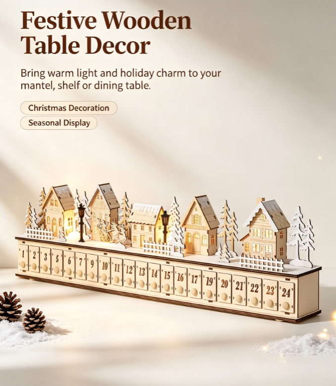 ✨Home Reflections Christmas Village Advent Calendar(📦Free Shipping)