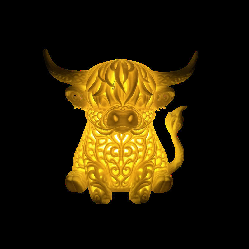 🎖️Hollow-Out Highland Cow Ornament