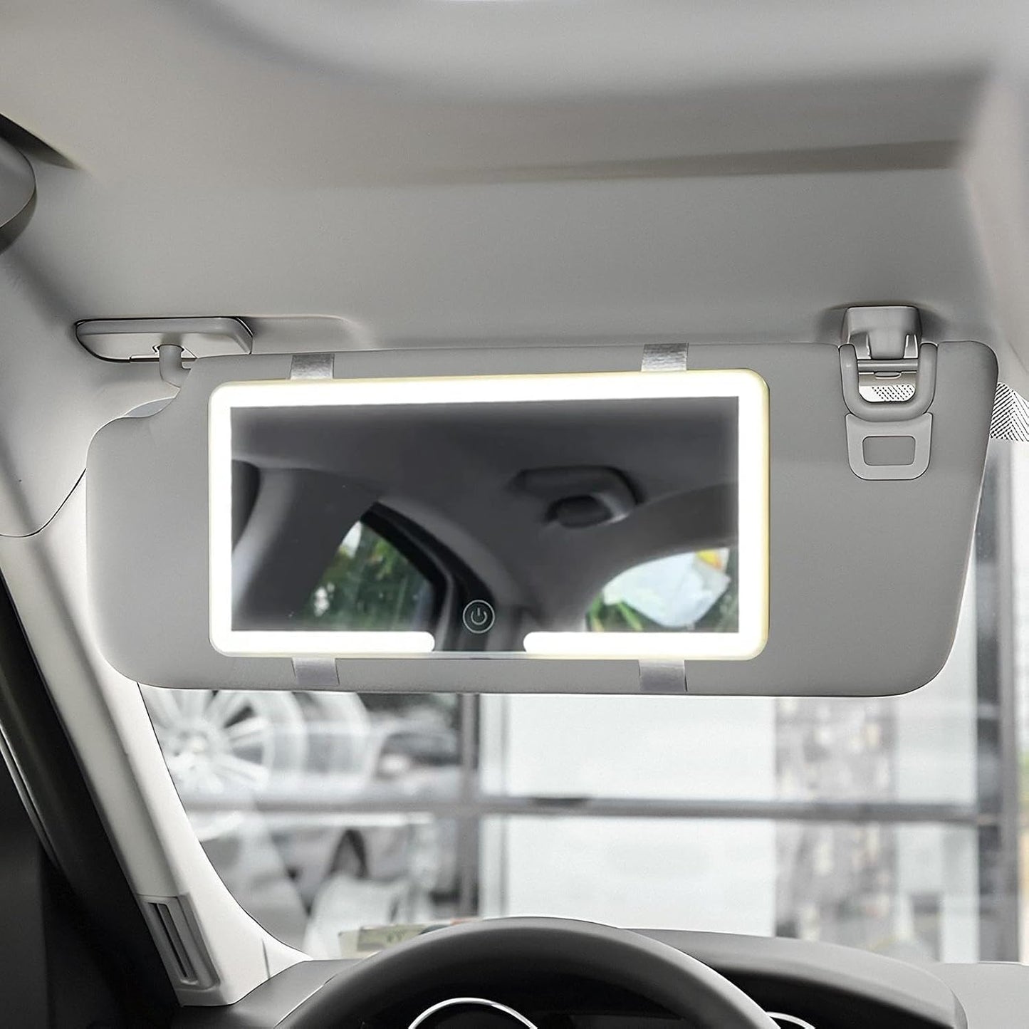 🎖️Universal Car Sun Visor Vanity Mirror with LED Lights & Touch Dimming