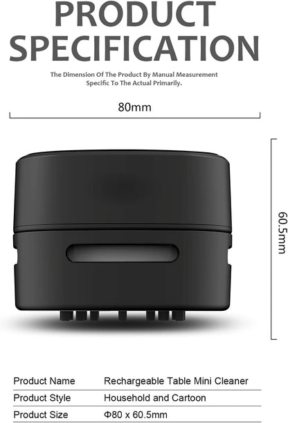 🎖️Mini Desktop Vacuum Cleaner for Table Dust