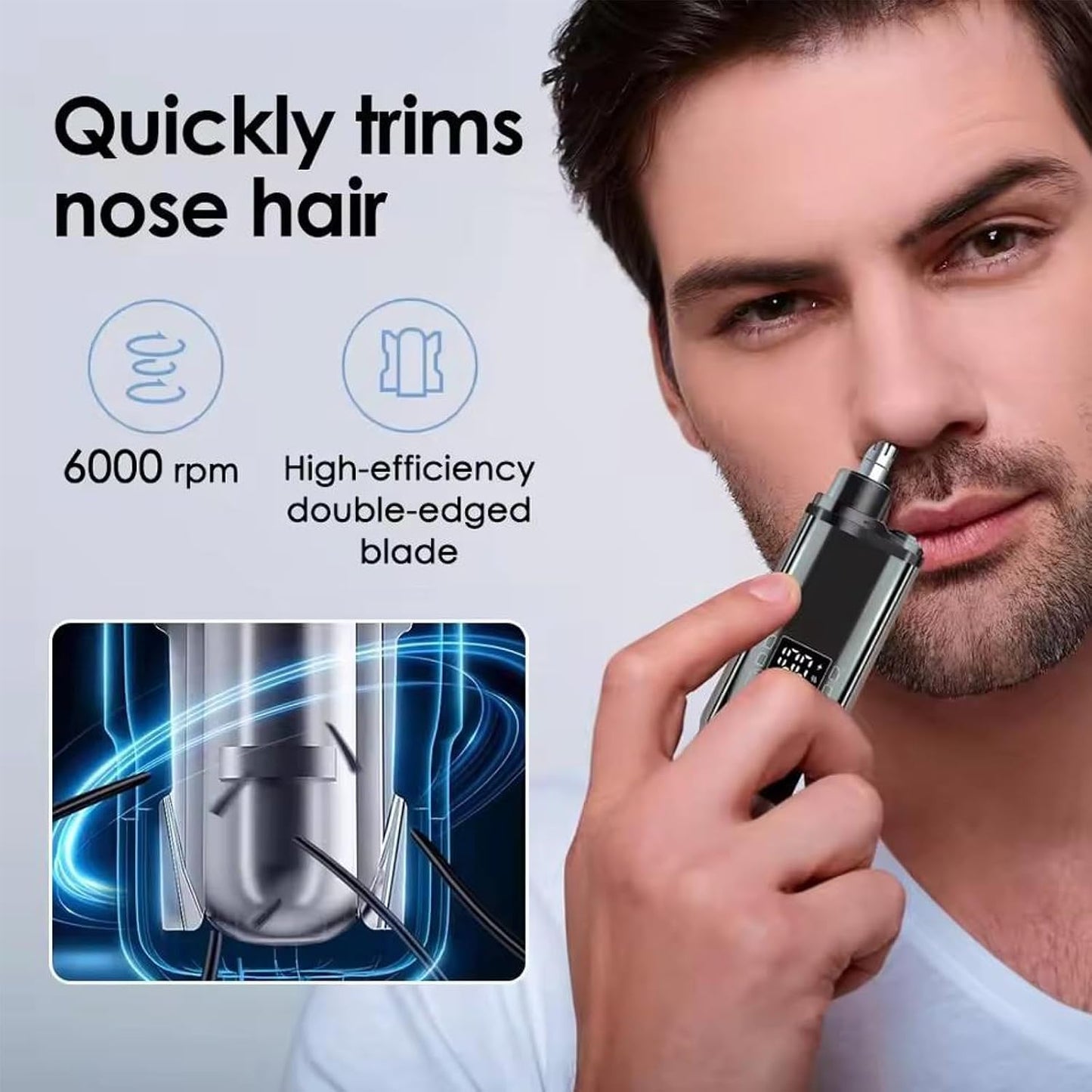 🎖️Smart Electric Nose Hair Trimmer for Men & Women