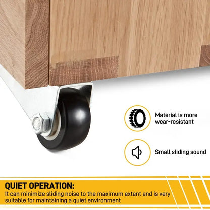 🎖️Quiet Rubber Caster Wheels
