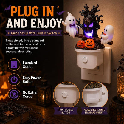 🎖️Animated Seesaw Ghost Plug in LED Night Light