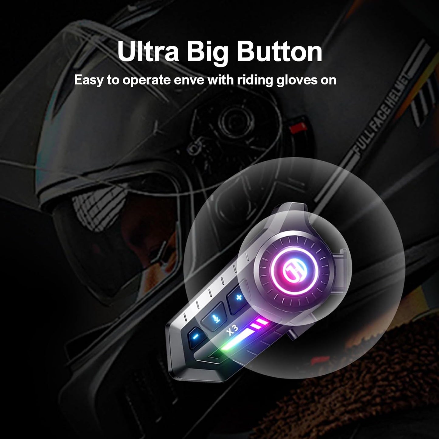 🎖️Motorcycle Bluetooth Headset with Voice Assistant